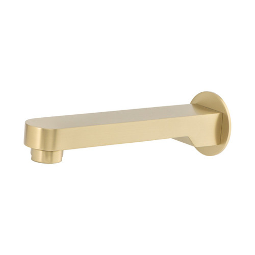 Saffron Wall Basin Spout 200mm Brushed Gold Lead Free [319028]