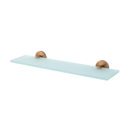 Chia Glass Shower Shelf 450mm Brushed Bronze [319081]