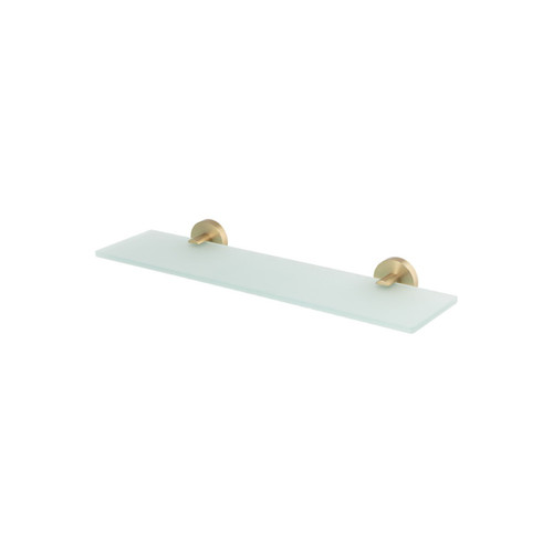 Chia Glass Shower Shelf 450mm Brushed Gold [319061]