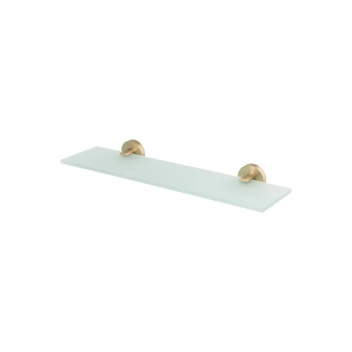 Chia Glass Shower Shelf 450mm Brushed Gold [319061]