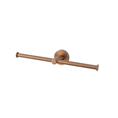Chia Double Toilet Roll Holder Brushed Bronze [319010]