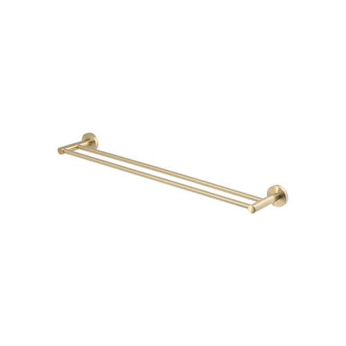 Chia Double Towel Rail 600mm Brushed Gold [318985]
