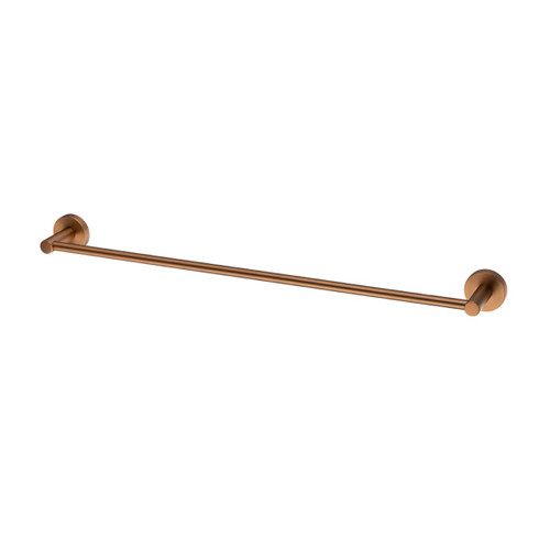 Chia Single Towel Rail 750mm Brushed Bronze [318987]