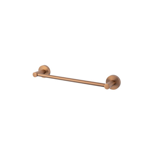 Chia Single Towel Rail 600mm Brushed Bronze [318986]