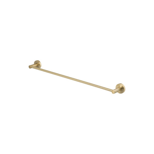 Chia Single Towel Rail 600mm Brushed Gold [319003]