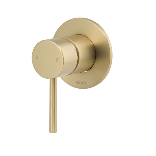 Anise Shower Mixer Trim Kit (80mm Backplate) Brushed Gold [319049]