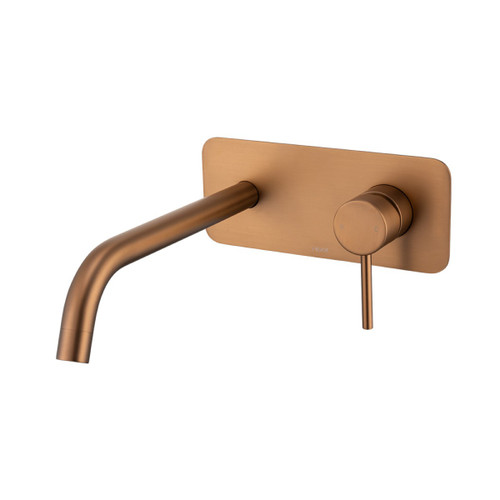 Anise Wall Plate Mixer with 250mm Spout Brushed Bronze Lead Free [318959]