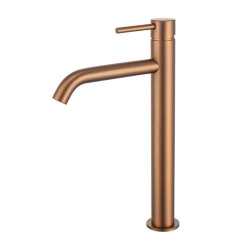 Anise Eco Tower Vessel Mixer Curved Spout Brushed Bronze Lead Free [318957]
