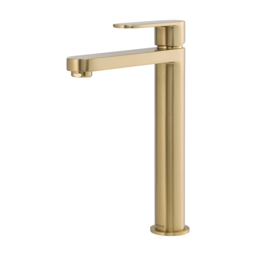 Saffron Tower Vessel Mixer Brushed Gold Lead Free [319001]