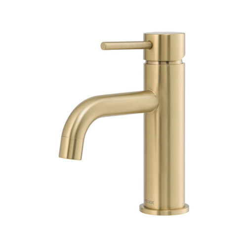 Anise Basin Mixer Curved Spout Brushed Gold Lead Free [318991]