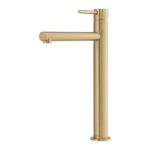 Anise Eco Tower Vessel Mixer Straight Spout Brushed Gold Lead Free [319074]