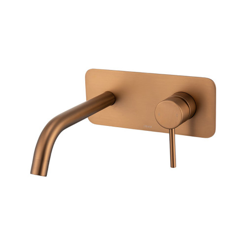 Anise Wall Plate Mixer with 210mm Spout Brushed Bronze Lead Free [319093]