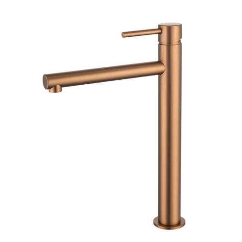 Anise Eco Tower Vessel Mixer Straight Spout Brushed Bronze Lead Free [319110]