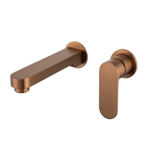 Saffron Dual Wall Plate Mixer Trim Kit Brushed Bronze Lead Free [319114]