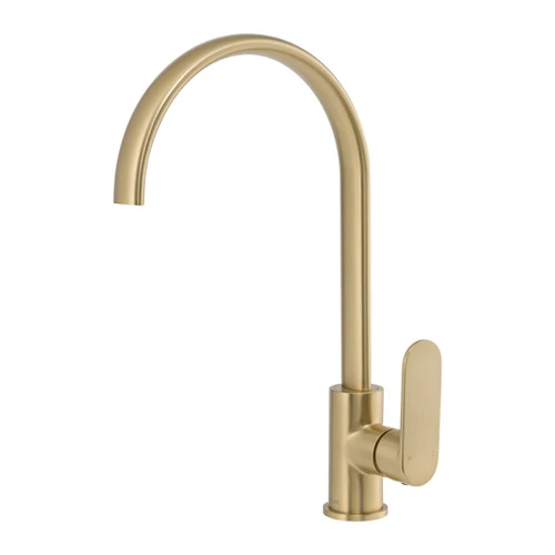 Saffron Sink Mixer Brushed Gold Lead Free [319103]