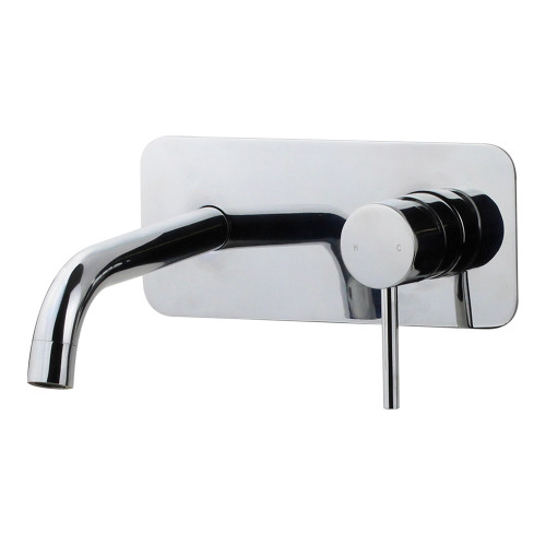 Anise Wall Plate Mixer with 180mm Spout Trim Kit Chrome Lead Free [323301]