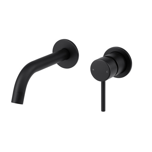 Anise Dual Wall Plate Mixer Matte Black Lead Free [323306]