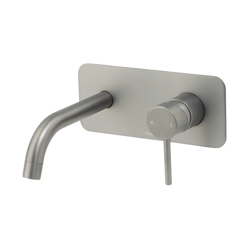 Anise Wall Plate Mixer with 250mm Spout Gunmetal [323278]