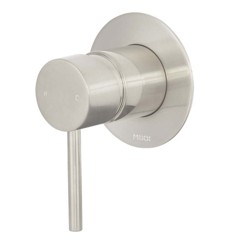 Anise Shower Mixer Trim Kit (80mm Backplate) Brushed Nickel [323249]