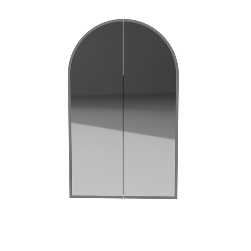 Church Frame Shaving Cabinet 630mm Double Door Platinum Collection White [305865]