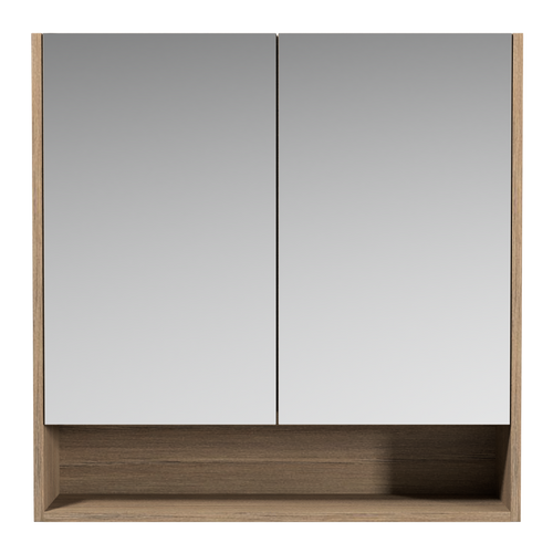 Sanremo Shaving Cabinet 750mm Double Door Gold Collection White [290480]