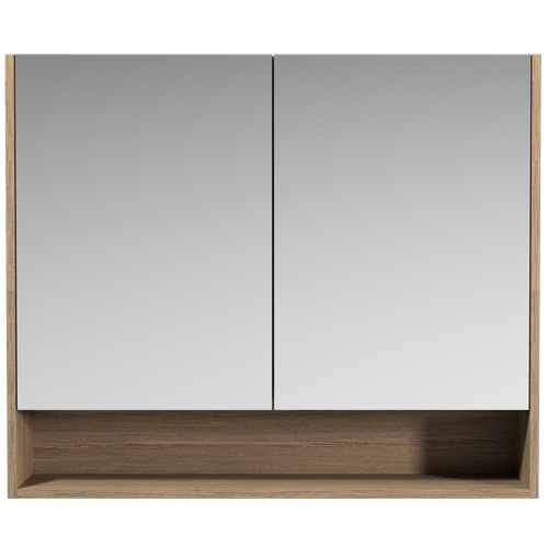 Sanremo Shaving Cabinet 900mm Double Door Gold Collection White [290484]