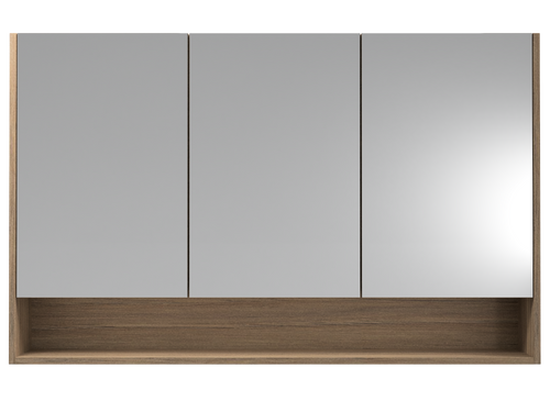 Sanremo Shaving Cabinet 1200mm Three Door Gold Collection White [290488]
