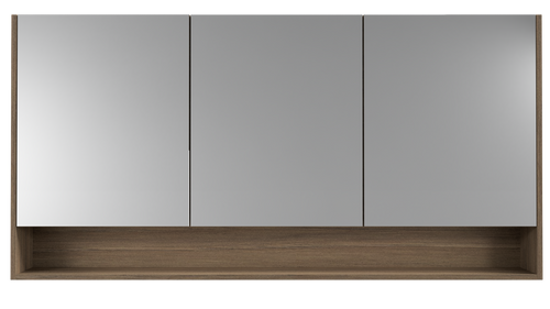 Sanremo Shaving Cabinet 1500mm Three Door Gold Collection White [290486]