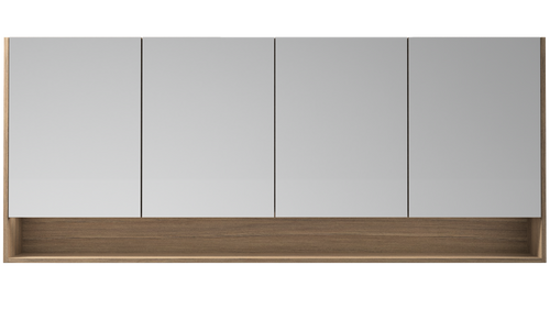 Tennessee Shaving Cabinet 750mm Double Door Platinum Collection White [290493]