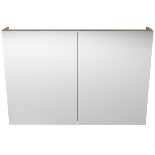 Tennessee Shaving Cabinet 1050mm Double Door Gold Collection White [290500]