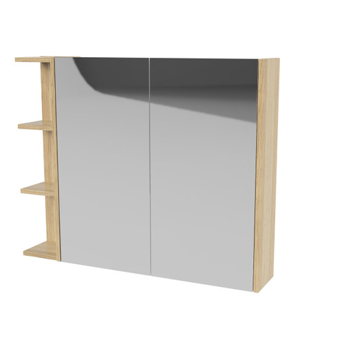 New York Shaving Cabinet 900mm Right Double Door Gold Collection White [298428]