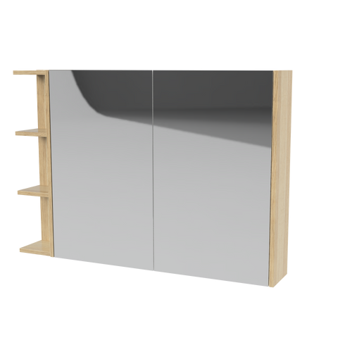 New York Shaving Cabinet 1050mm Right Double Door Gold Collection White [298420]