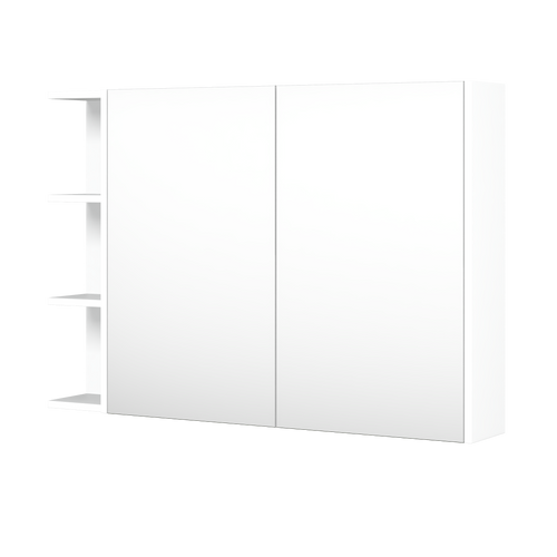 New York Shaving Cabinet 1050mm Right Double Door Gold Collection White [298420]