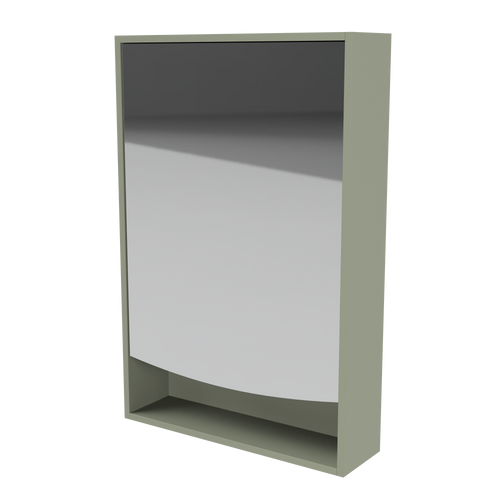 Pure Bliss Shaving Cabinet 600mm Single Door Gold Collection White [298430]