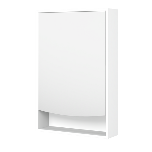 Pure Bliss Shaving Cabinet 600mm Single Door Gold Collection White [298430]