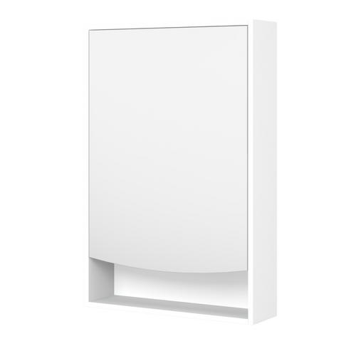 Pure Bliss Shaving Cabinet 600mm Single Door Gold Collection White [298430]