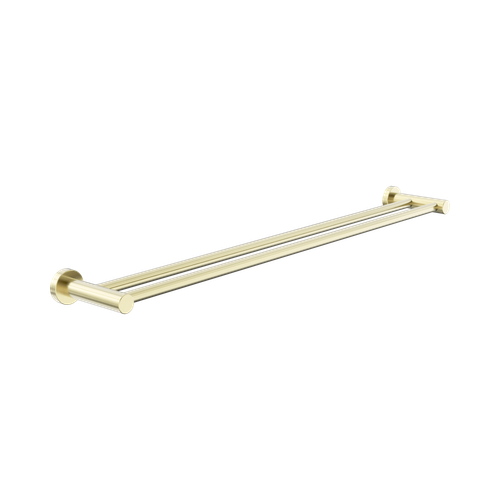 Dolce II Double Towel Rail 800mm Brushed Gold [315799]