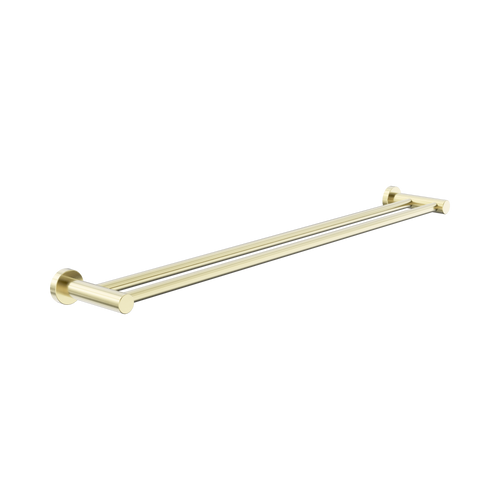 Dolce II Double Towel Rail 800mm Brushed Gold [315799]