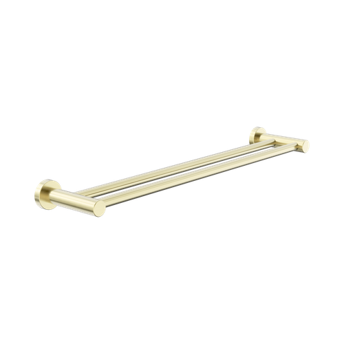 Dolce II Double Towel Rail 600mm Brushed Gold [315752]