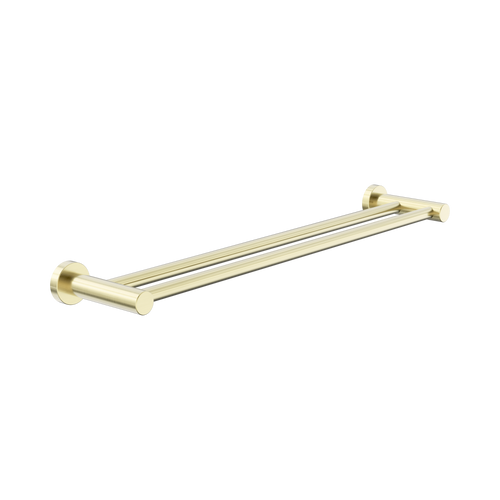 Dolce II Double Towel Rail 600mm Brushed Gold [315752]