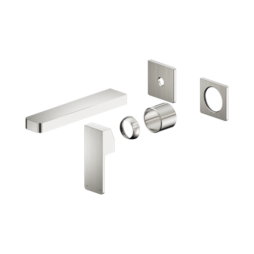 Celia Wall Basin or Bath Mixer Separate Back Plate Trim Kit (Only) Brushed Nickel [322211]