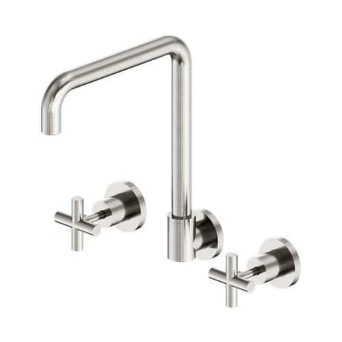 X Plus Wall Kitchen Set Swivel Spout Brushed Nickel [322187]