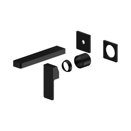 Celia Wall Basin or Bath Mixer Separate Back Plate Trim Kit (Only) Matte Black [322058]