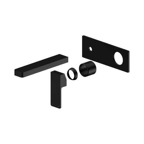 Celia Wall Basin or Bath Mixer Trim Kit (Only) Matte Black [322046]