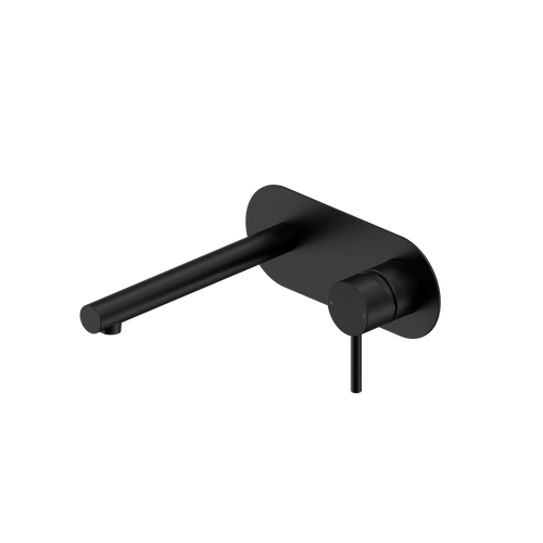 Dolce II Wall Basin or Bath Mixer Matte Black [322041]