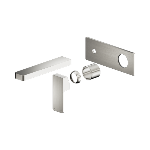 Celia Wall Basin or Bath Mixer Trim Kit (Only) Brushed Nickel [322216]