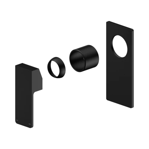 Celia Shower Mixer Rectangular Backplate Trim Kit (Only) Matte Black [322129]