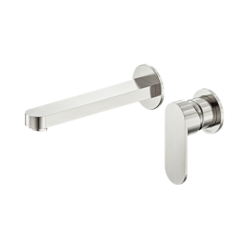 Ecco Wall Basin or Bath Mixer Separate Back Plate 60mm Brushed Nickel [326745]
