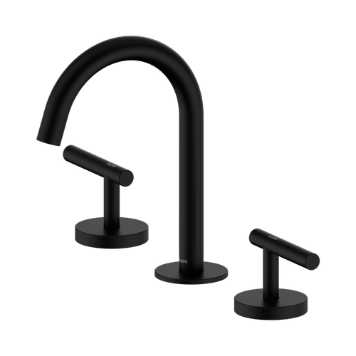 Mecca Lever Basin Set Arc Spout Matte Black [324595]