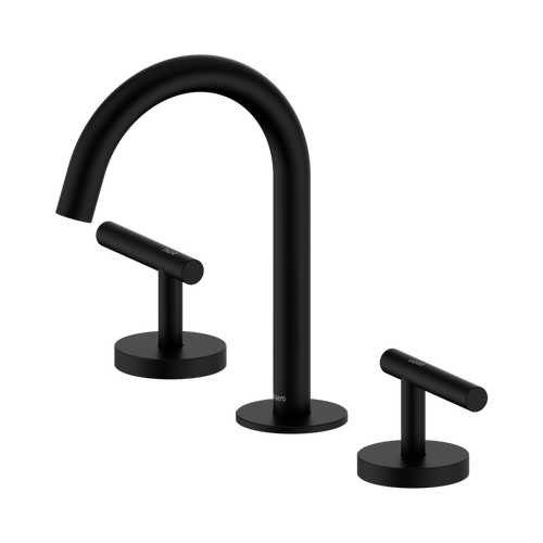Mecca Lever Basin Set Arc Spout Matte Black [324595]